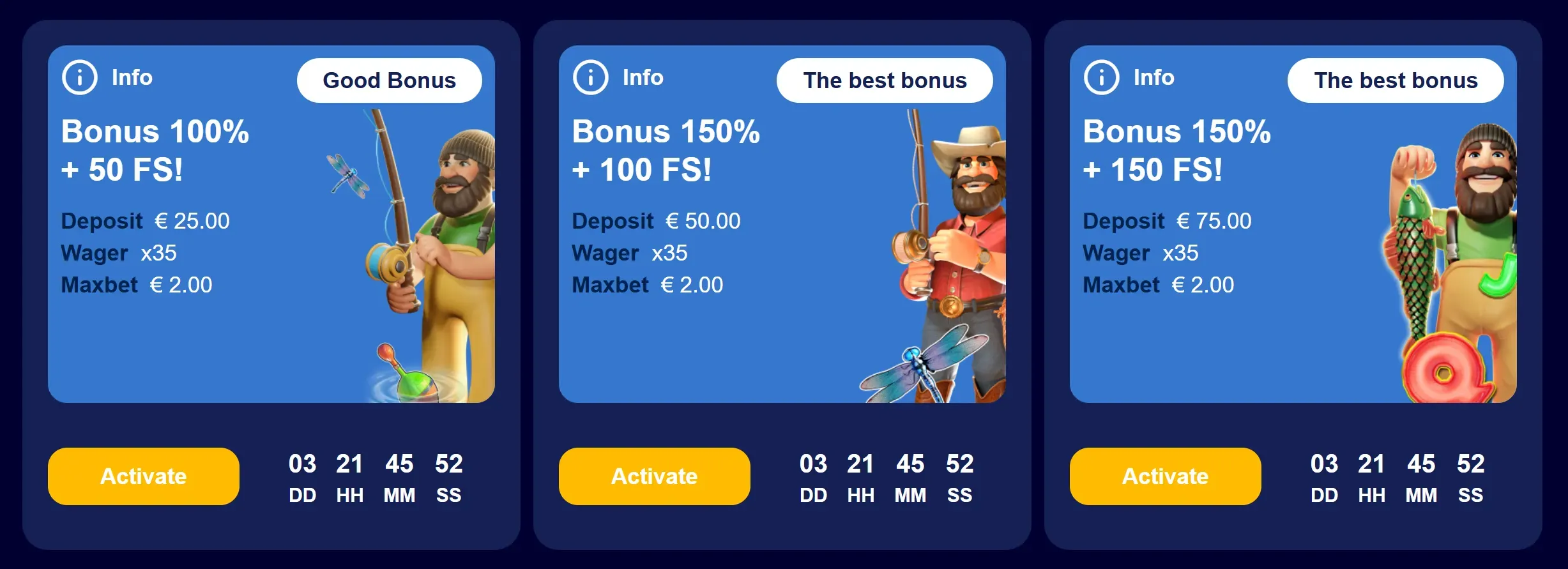 Very well Casino Bonus